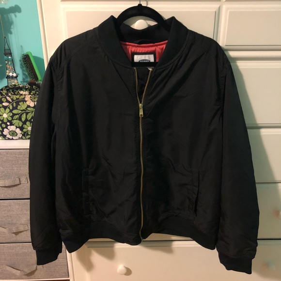 black bomber jacket old navy